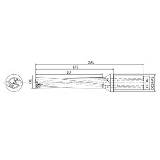 Drv - foret à plaquettes 6xd